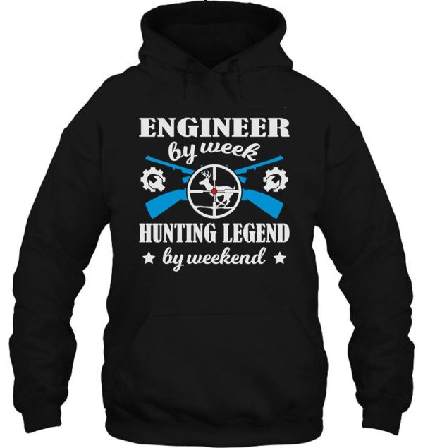 hunting legend engineer by weekend hoodie