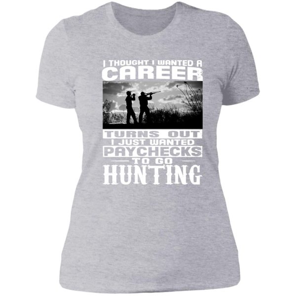 hunting lovers lady t-shirt