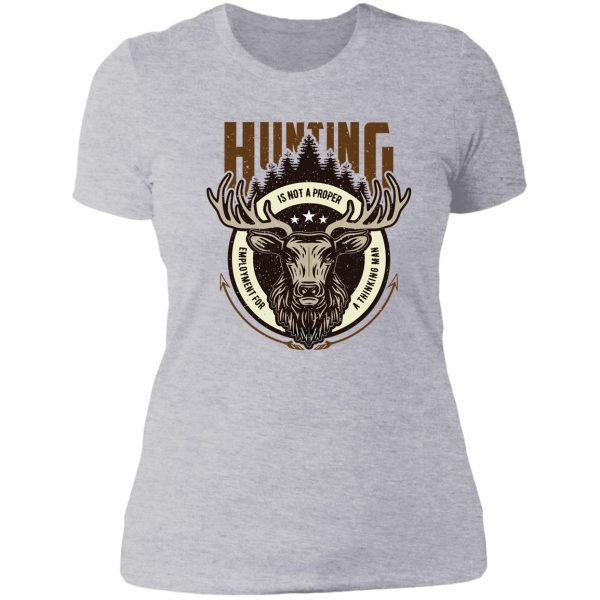 hunting man lady t-shirt