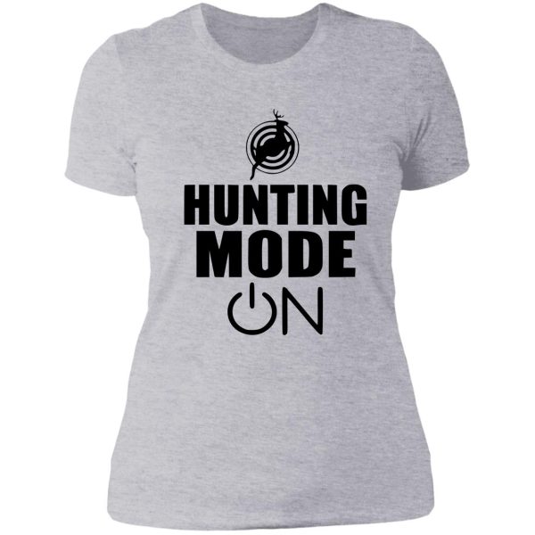 hunting mode on lady t-shirt