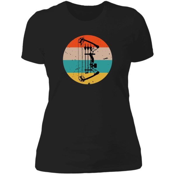 hunting retro vintage crossbow hunting lady t-shirt