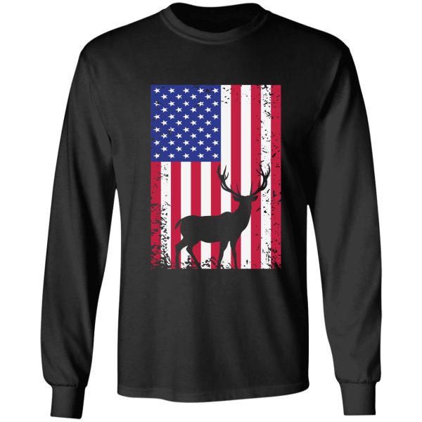 hunting usa flag patriotic american long sleeve