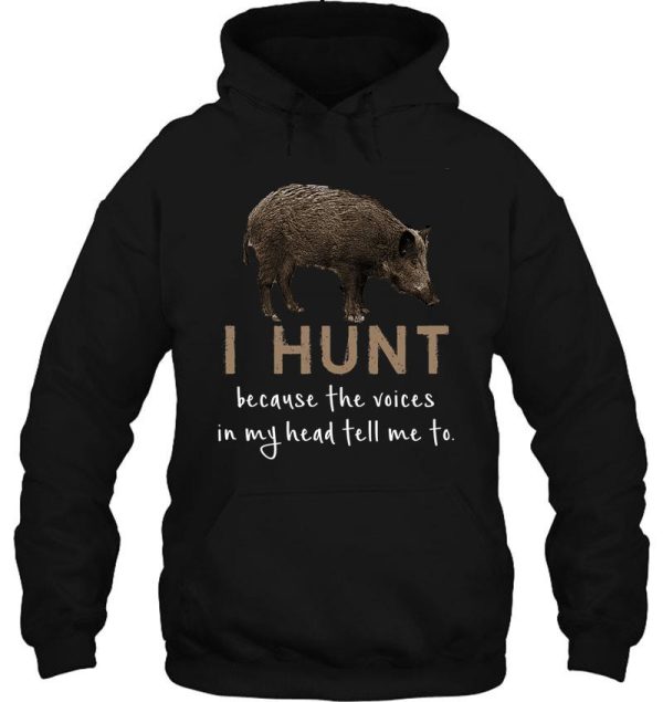 hunting with wild boar t-shirt hoodie