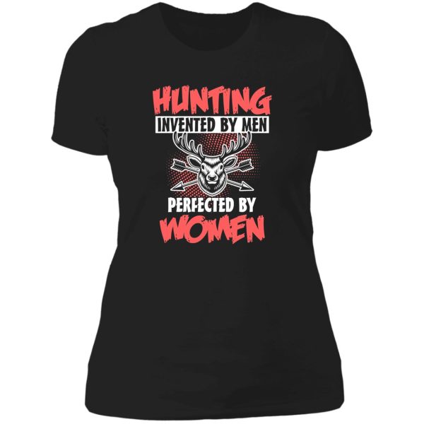 hunting woman huntress funny natural lady t-shirt