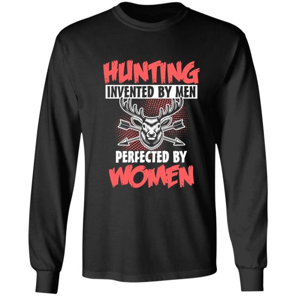 hunting woman huntress funny natural long sleeve