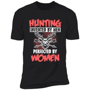 hunting woman huntress funny natural shirt