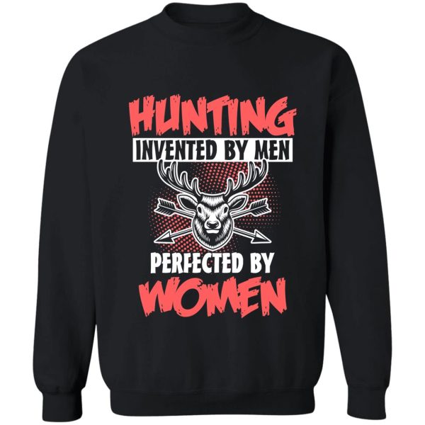 hunting woman huntress funny natural sweatshirt