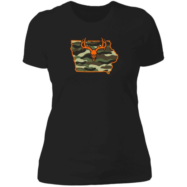 huntings for mule deer hunting iowa lady t-shirt