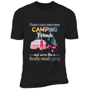 i have crazy awesome camping friends we are really small gang shirt