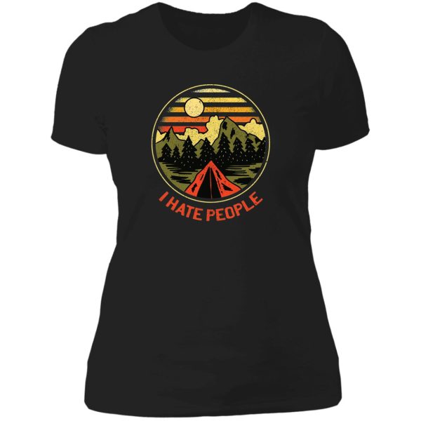 i have people camping lady t-shirt