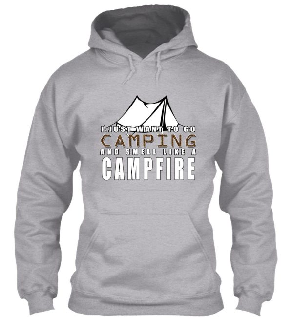 i just want to go camping and smell like a campfire hoodie