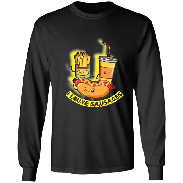 i louve sausages funny gift long sleeve