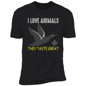 i love animal they taste great shirt