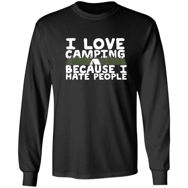 i love camping campfire adventure outdoor camper funny mountain long sleeve