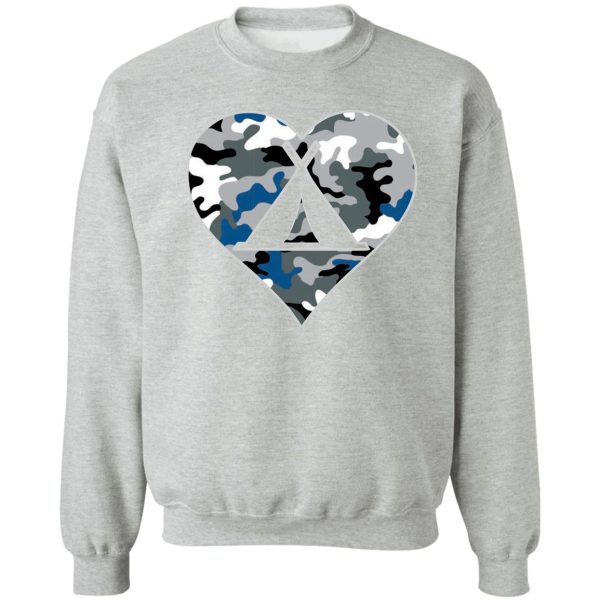 i love camping camuflage sweatshirt