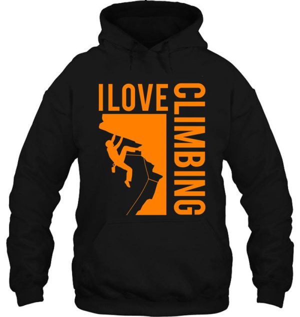 i love climbing hoodie