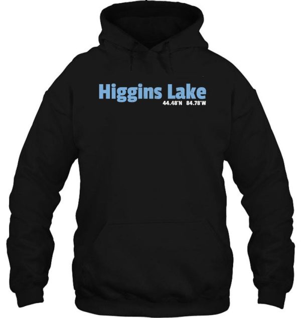 i love higgins lake design michigan camping gift hoodie