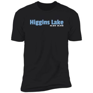 i love higgins lake design, michigan camping gift shirt