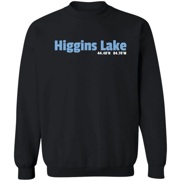 i love higgins lake design michigan camping gift sweatshirt