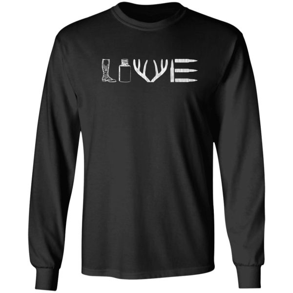 i love hunting season hunters t-shirt & sticker long sleeve