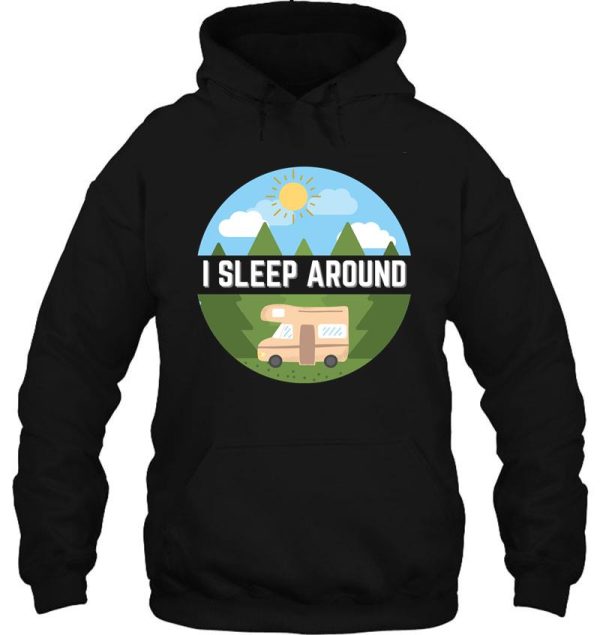 i sleep around hoodie