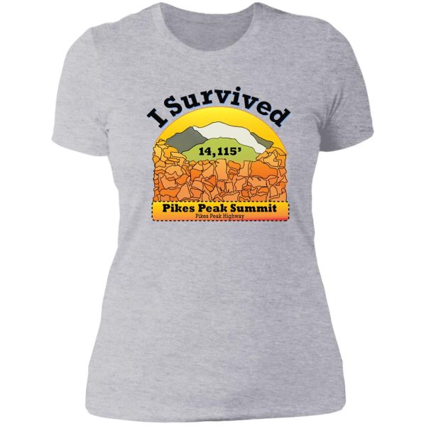 i survived pikes peak summit lady t-shirt