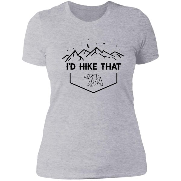 id hike that - adventuring lady t-shirt