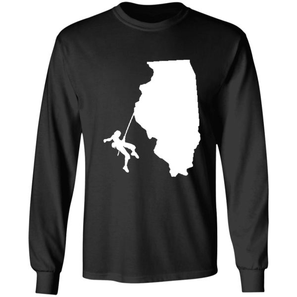 illinois climbing design usa nice gift trip memories for friends and family long sleeve