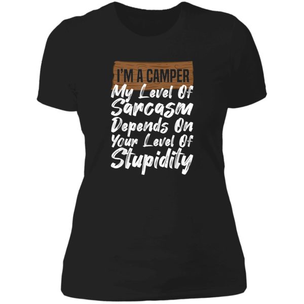 im a camper camping lady t-shirt