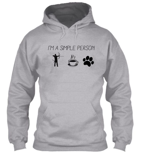 im a simple person crossbow hunting hoodie