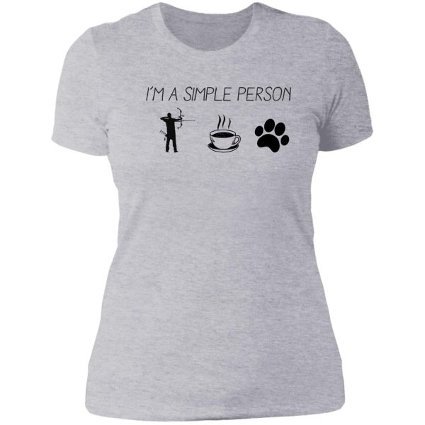 im a simple person crossbow hunting lady t-shirt