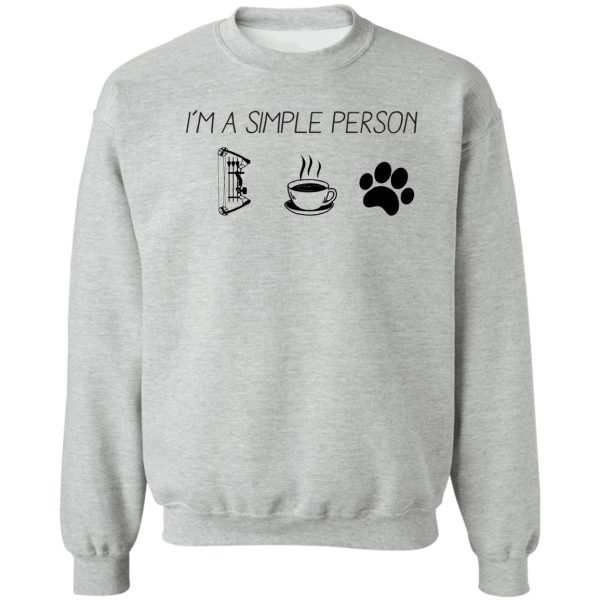 im a simple person deer hunting crossbow hunting sweatshirt