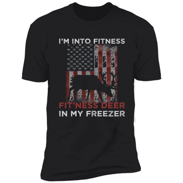 im into fitness fitness deer in my freezer , funny deer quotes trending shirt