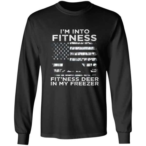 im into fitness fitness deer in my freezer long sleeve