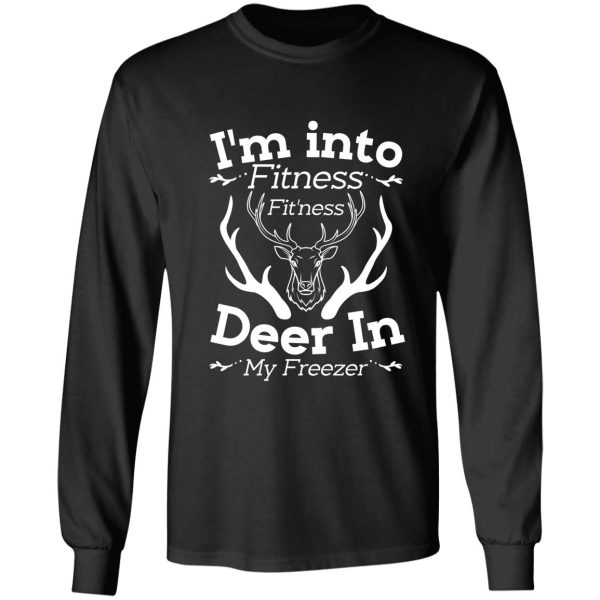 im into fitness fitness deer in my freezer long sleeve