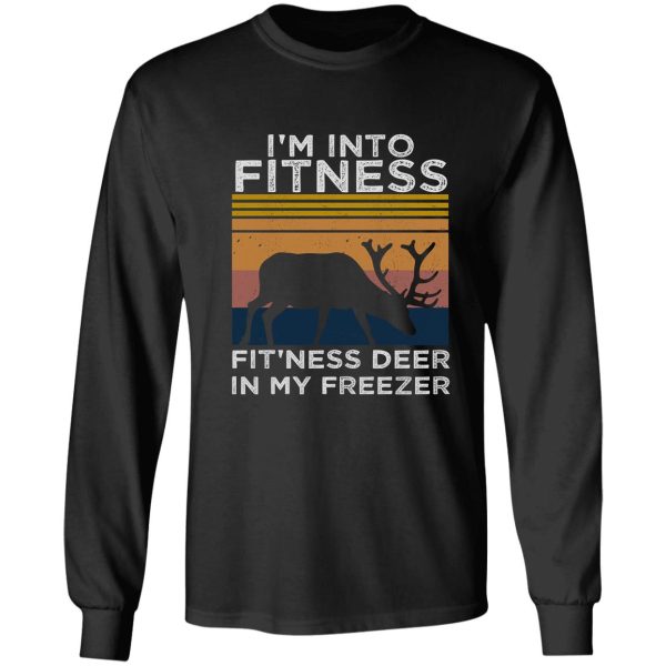 im into fitness fitness deer in my freezer vintage deer trending long sleeve