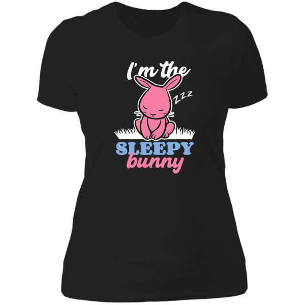 im the sleepy bunny funny easter egg lady t-shirt