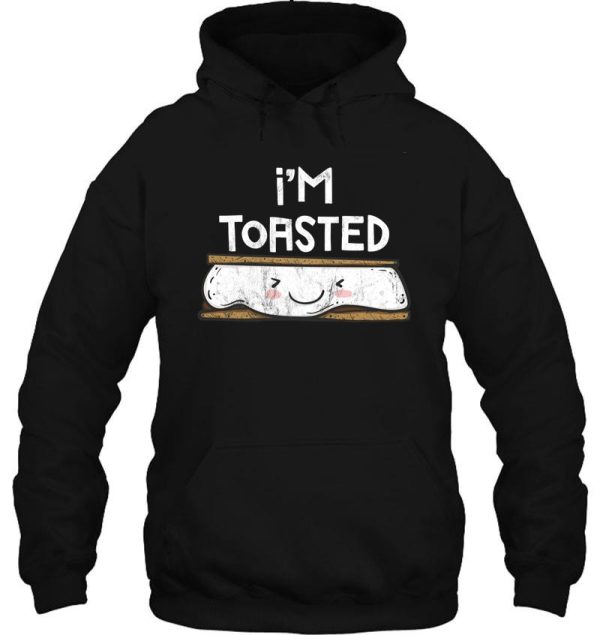 im toasted smore distressed camping hoodie