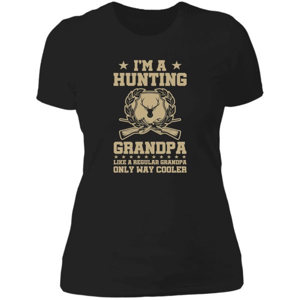 ima hunting grandpa lady t-shirt