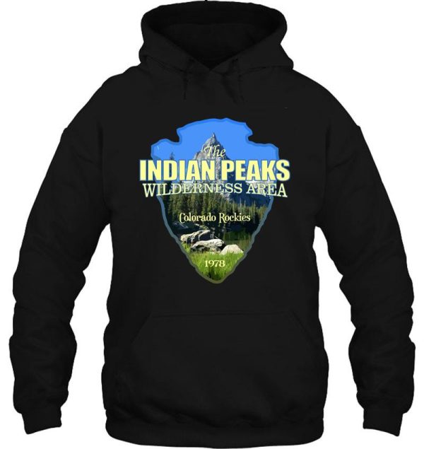 indian peaks wilderness (arrowhead) hoodie