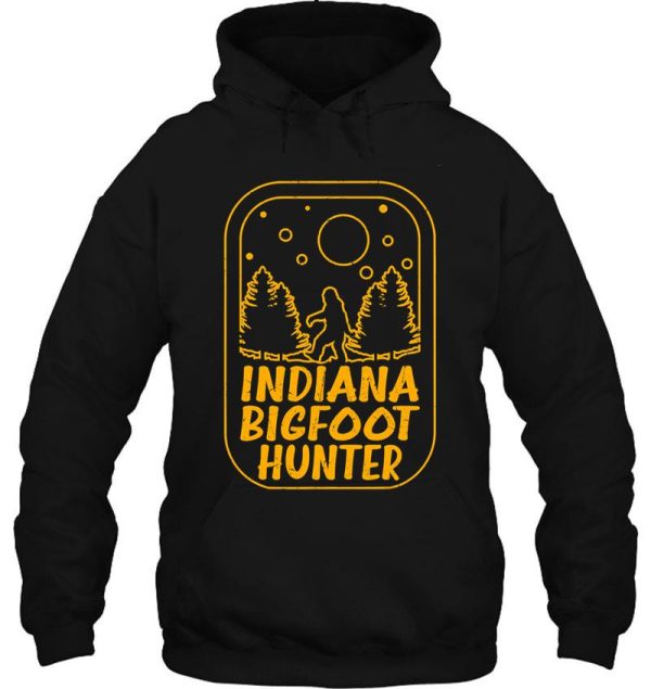 indiana bigfoot hunter funny funny hoodie