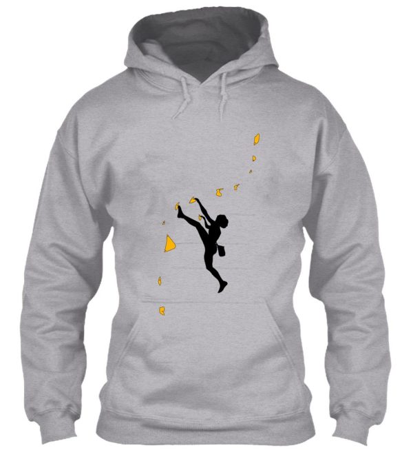 indoor climbing girl climbing hoodie