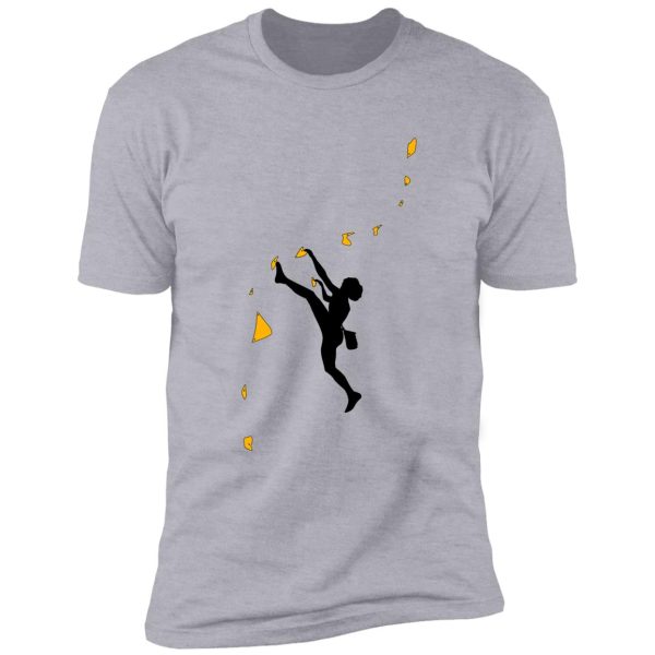 indoor climbing | girl climbing shirt