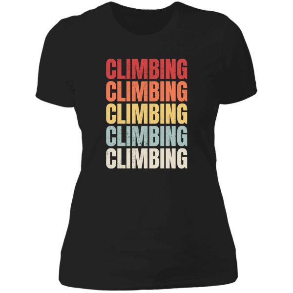 indoor climbing lady t-shirt