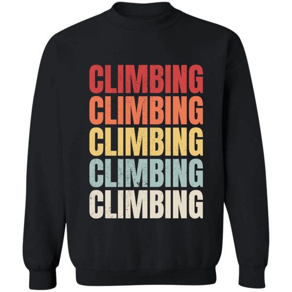 indoor climbing sweatshirt