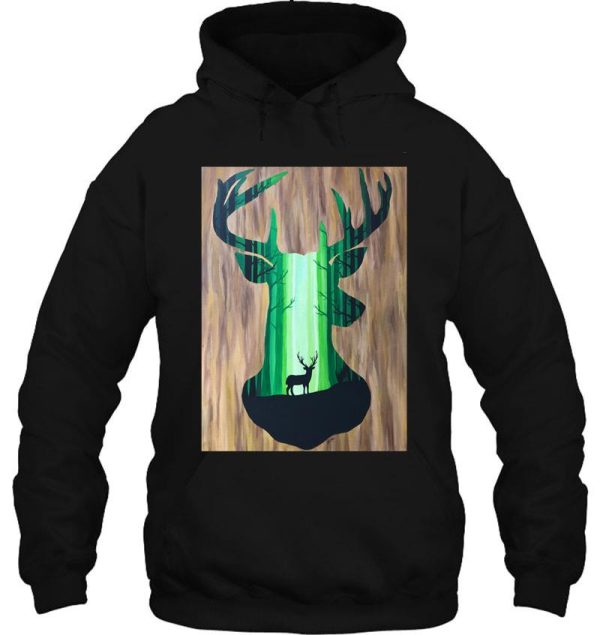 into the forest (deer) hoodie