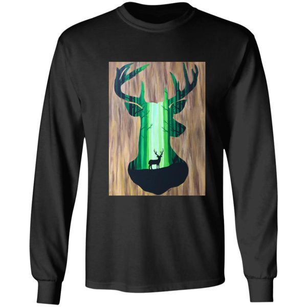 into the forest (deer) long sleeve