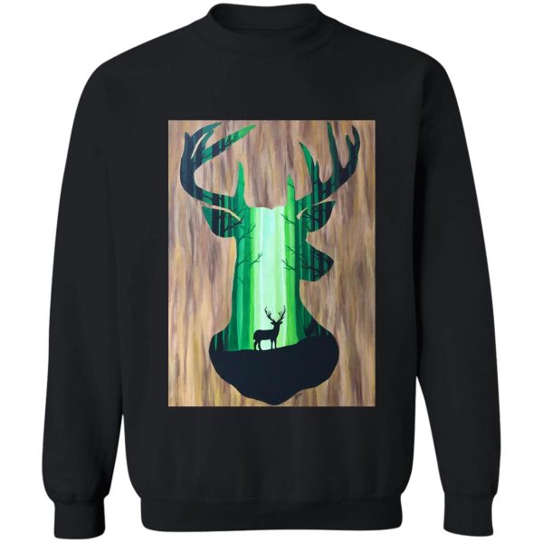 into the forest (deer) sweatshirt