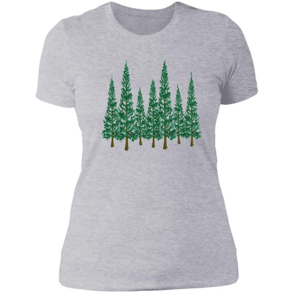 into the pines lady t-shirt