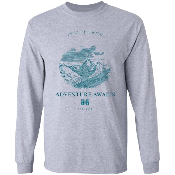 into the wild adventure awaits long sleeve